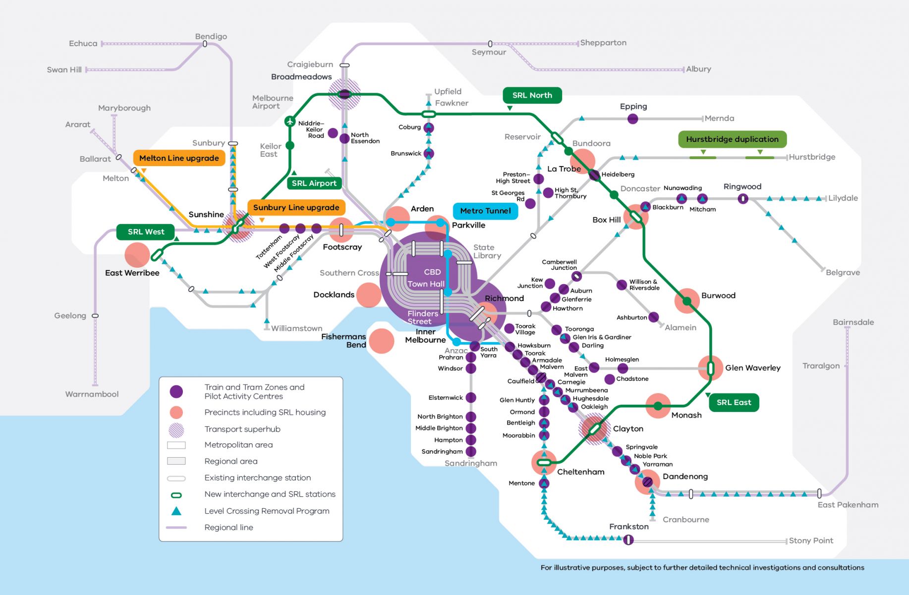 Activity centres map